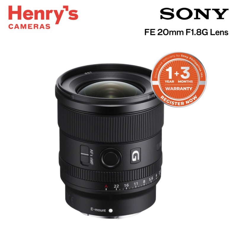 SONY SEL20F18G FE 20mm F1.8 G SONY FE 20mm F1.8 G SEL20F18G